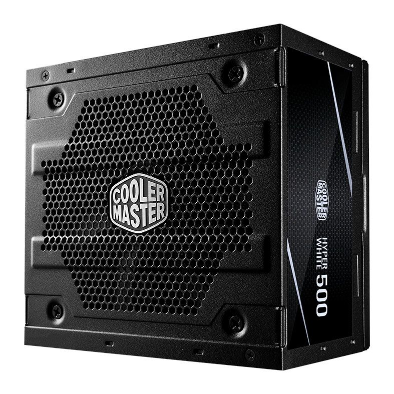 Fonte Cooler Master Hyper White 500, 500W, 80 Plus White, Preto, MPE-5001-ACAAN-HBR