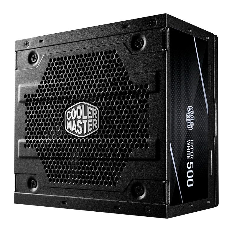 Fonte Cooler Master Hyper White 500, 500W, 80 Plus Standard, Preto, MPE-5001-ACAAN-HWO