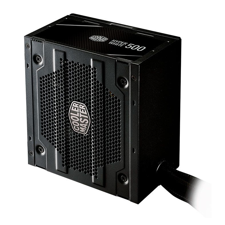 Fonte Cooler Master Hyper White 500, 500W, 80 Plus Standard, Preto, MPE-5001-ACAAN-HWO