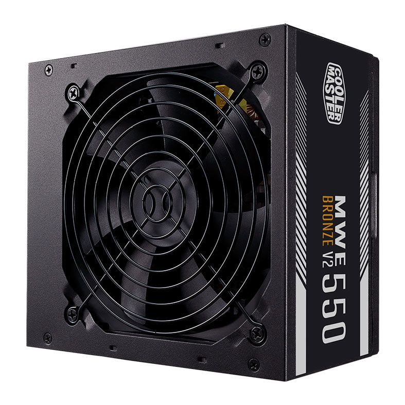 Fonte Cooler Master MWE 550 Bronze V2, 550W, 80 Plus Bronze, Preta, MPE-5501-ACAAW-BBR