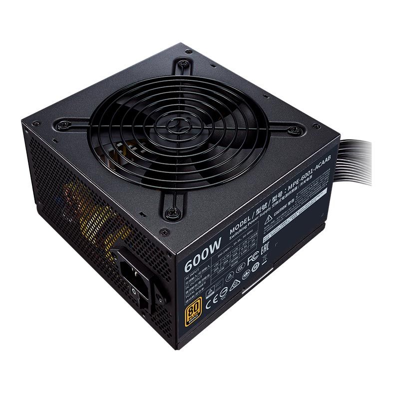 Fonte Cooler Master MWE 600, 600W,  80 Plus Bronze, Preto, MPE-6001-ACAAB-BR