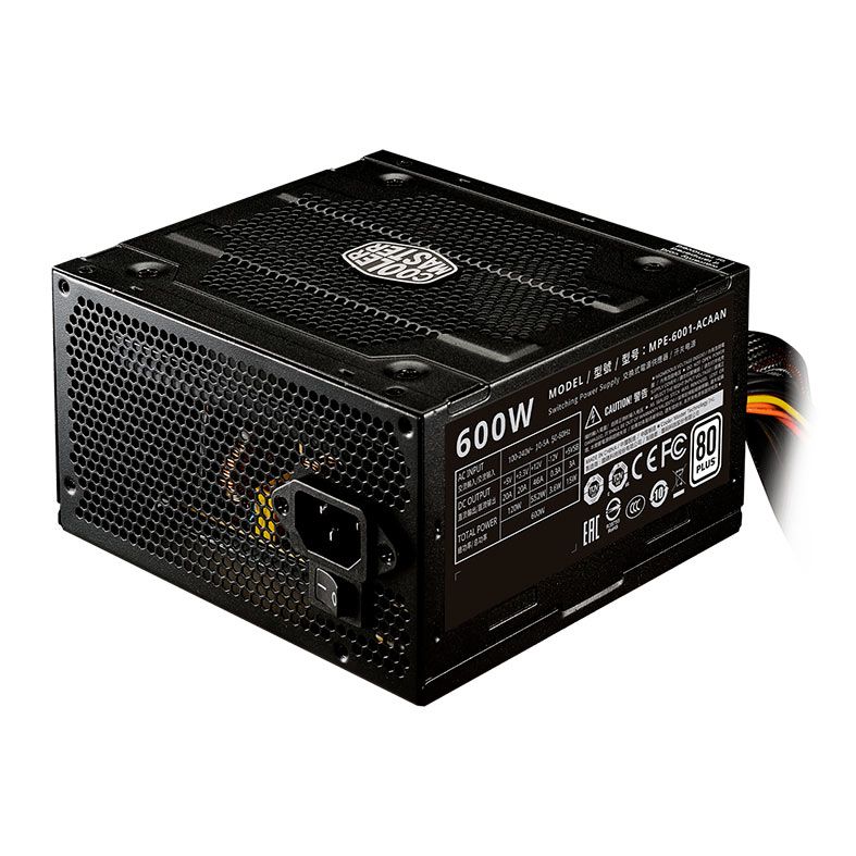 Fonte Cooler Master Hyper White 600, 600W, 80 Plus, Preto, MPE-6001-ACAAN-HBR