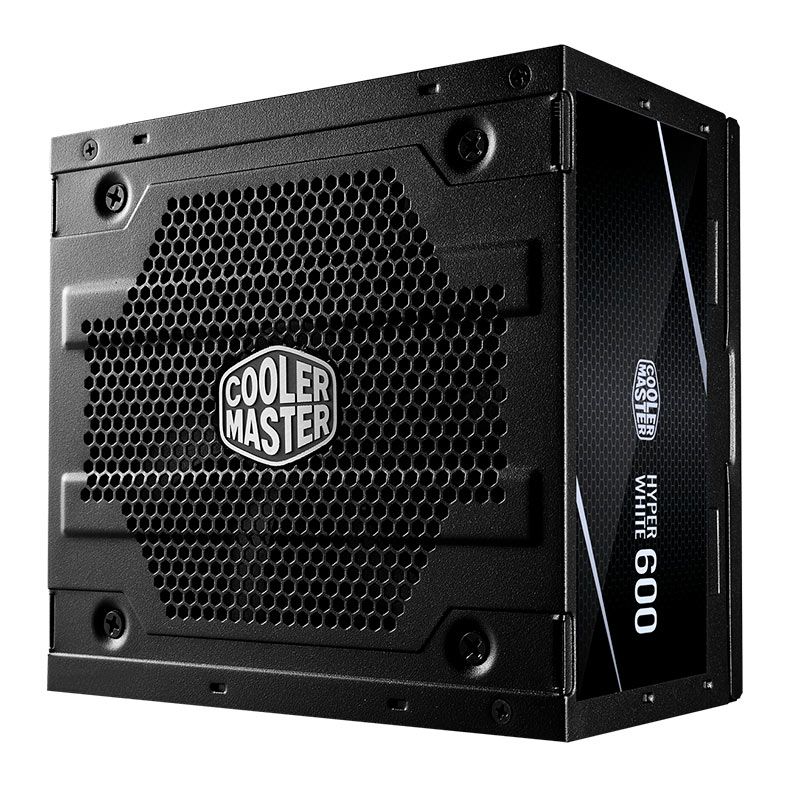 Fonte Cooler Master Hyper White 600, 600W, 80 Plus, Preto, MPE-6001-ACAAN-HBR