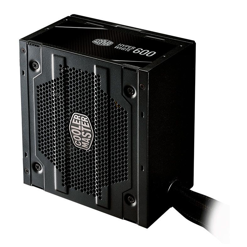 Fonte Cooler Master Hyper White 600, 600W, 80 Plus Standard, Preto, MPE-6001-ACAAN-HWO