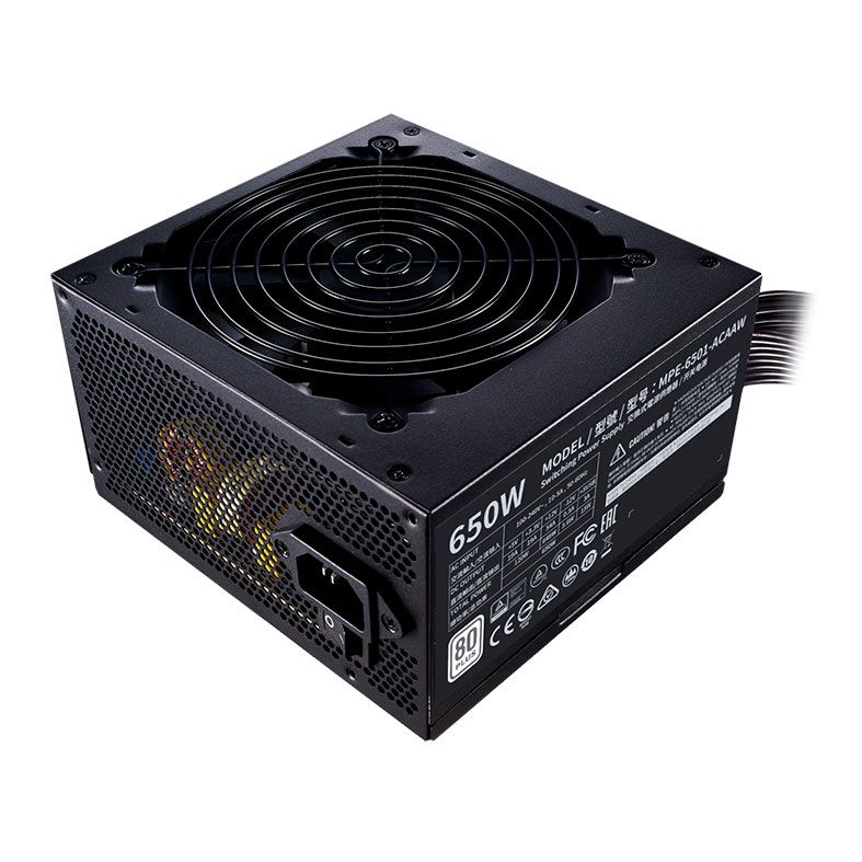 Fonte Cooler Master MWE White 650, 650W, 80 Plus, Preto, MPE-6501-ACAAW-WO