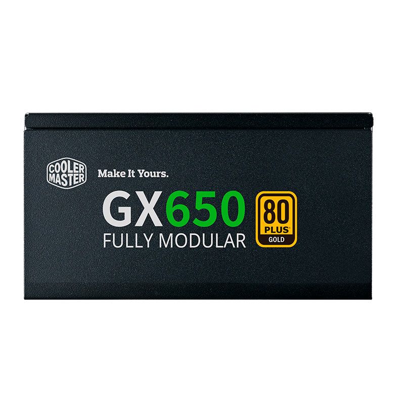 Fonte Cooler Master GX650 Gold, 650W, Full-Modular, 80 Plus Gold, Preto, MPE-6501-AFAAG-W1