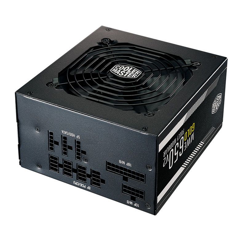 Fonte Cooler Master MWE 650 Gold V2, 650W, Full Modular, 80 Plus Gold, Preto, MPE-6501-AFAAG-WO