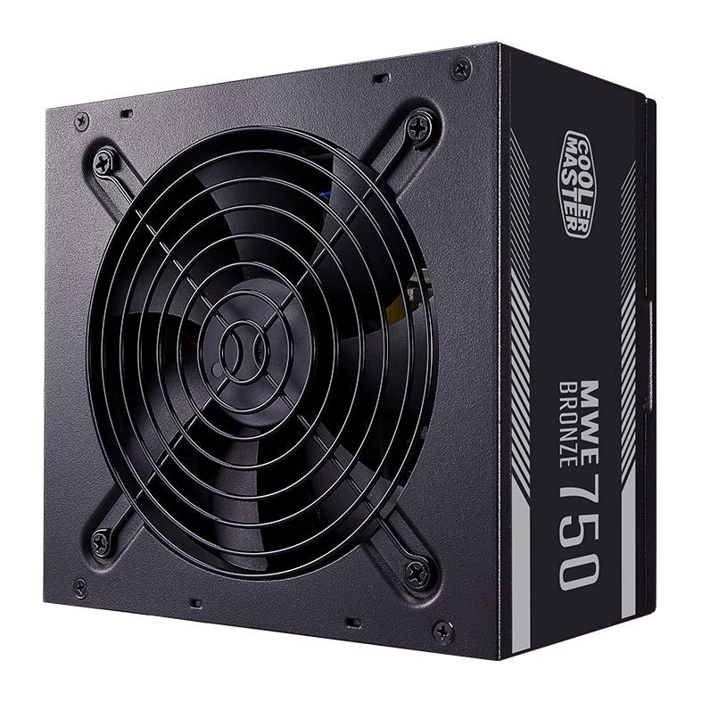 Fonte Cooler Master MWE 750, 750W, 80 Plus Bronze, Preto, MPE-7501-ACAAB-WO