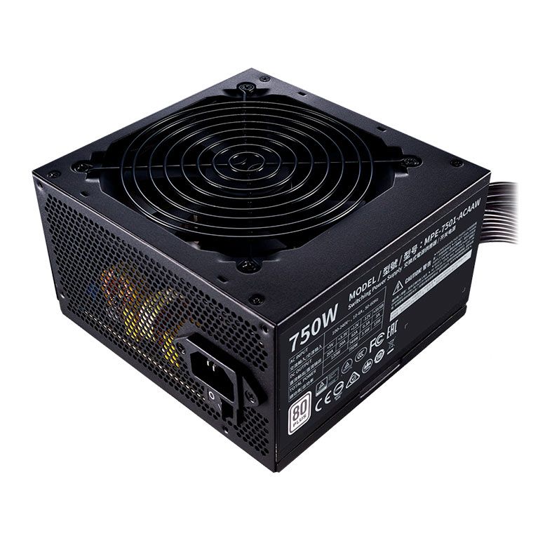 Fonte Cooler Master MWE 750 V2, 750W, 80 Plus White, Preto, MPE-7501-ACAAW-WO