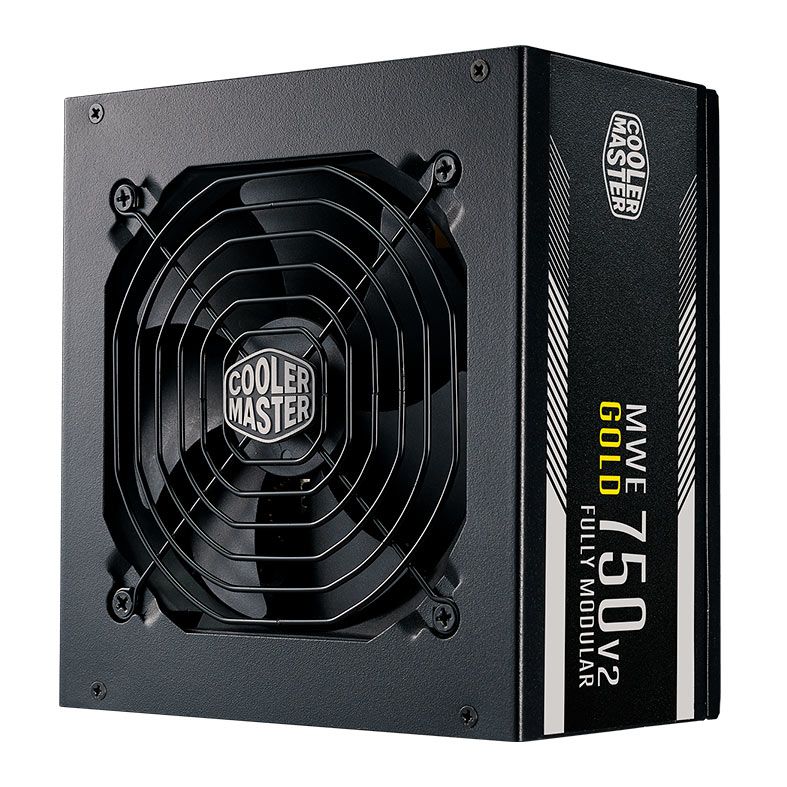 Fonte Cooler Master MWE 750 Gold V2, 750W, Full Modular, 80 Plus Gold, Preto, MPE-7501-AFAAG-WO