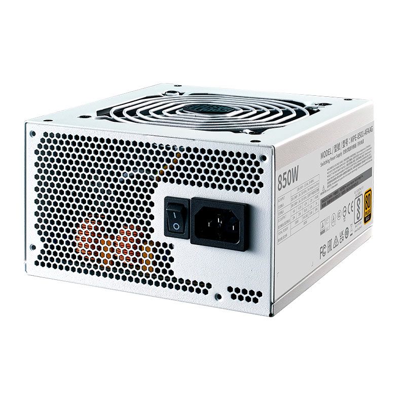 Fonte Cooler Master MWE Gold V2 850, 850W, Full-Modular, 80 Plus Gold, Branca, MPE-8501-AFAAG-GWO