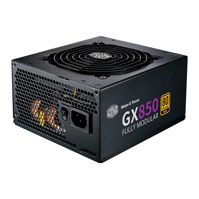 Fonte Cooler Master GX850 Gold, 850W, Full Modular, 80 Plus Gold, Preto, MPE-8501-AFAAG-W1