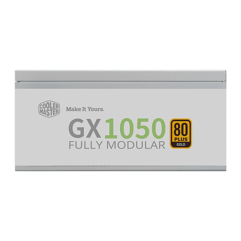 Fonte Cooler Master GX 1050 Gold, 1050W, ATX 3.0, PCI-E 5.0, Full Modular, 80 Plus Gold, Branca, MPE-A501-AFCAG-3GB1