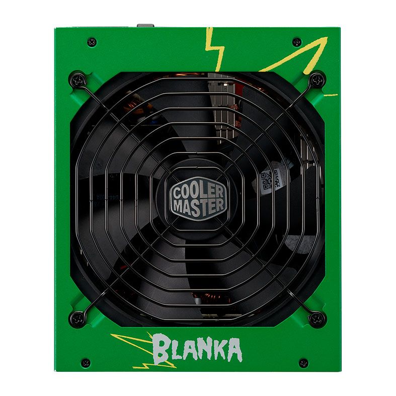 Fonte Cooler Master MWE Gold V2 1050 Street Fighter 6 Blanka, 1050W, PCI-e 5.0, Full Modular, 80 Plus Gold, Verde, MPE-A501-AFCAG-3VWO
