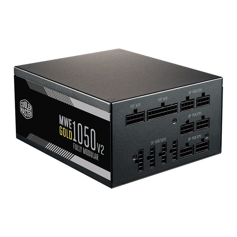 Fonte Cooler Master MWE Gold V2 1050, 1050W, PCI-e 5.0, Full Modular, 80 Plus Gold, preta, MPE-A501-AFCAG-3WO