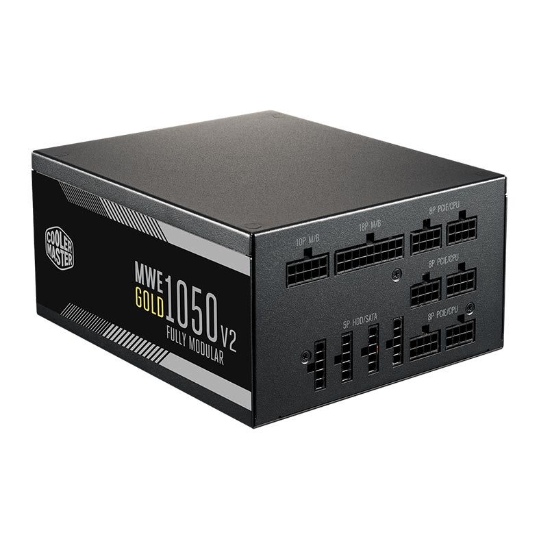 Fonte Cooler Master MWE 1050 V2, 1050W, Full-Modular, 80 Plus Gold, Preto, MPE-A501-AFCAG-WO