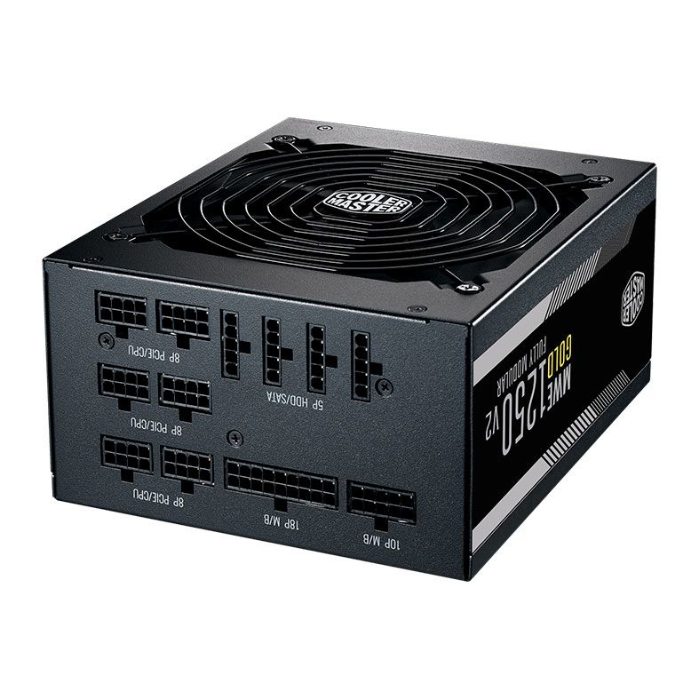 Fonte Cooler Master MWE Gold V2 1250, 1250W, PCI-e 5.0, Full Modular, 80 Plus Gold, Preta, MPE-C501-AFCAG-3WO