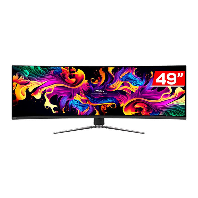 Monitor Gamer MSI 491CQP QD-OLED, 49 Pol, Curvo, QD-OLED, DQHD, 0.3ms, 144Hz, HDMI/DP, MPG-491CQP-QD-OLED