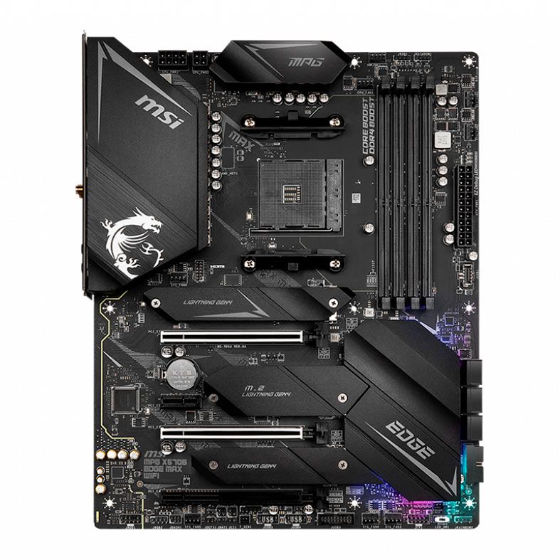 Placa Mae MSI MPG X570S EDGE MAX WIFI, DDR4, Socket AM4, Chipset AMD X570, MPG-X570S-EDGE-MAX-WIFI