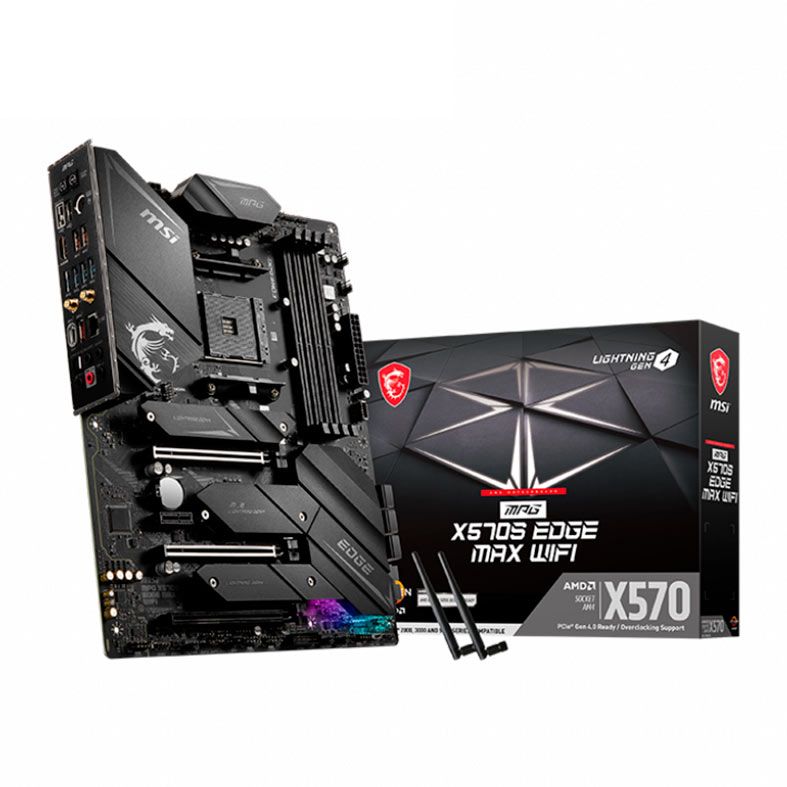 Placa Mae MSI MPG X570S EDGE MAX WIFI, DDR4, Socket AM4, Chipset AMD X570, MPG-X570S-EDGE-MAX-WIFI