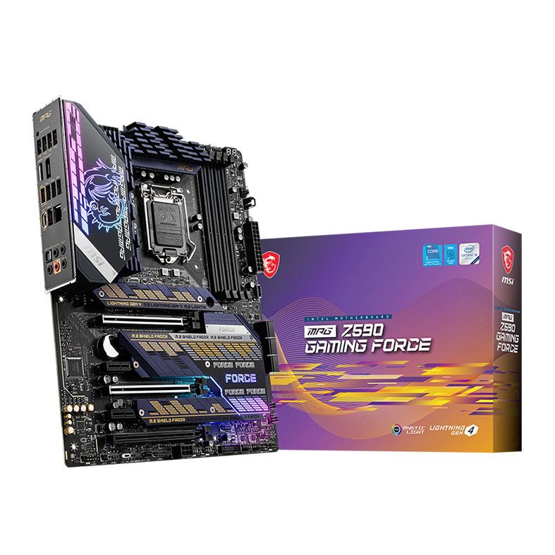 Placa Mae MSI MPG Z590 Gaming Force, DDR4, Socket LGA1200, ATX, Chipset Intel Z590, MPG Z590 GAMING FORCE