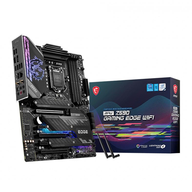 Placa Mae MSI MPG Z590 Gaming Edge WIFI, DDR4, Socket LGA1200, ATX, Chipset Intel Z590, MPG Z590 GAMNG EDGE WIFI