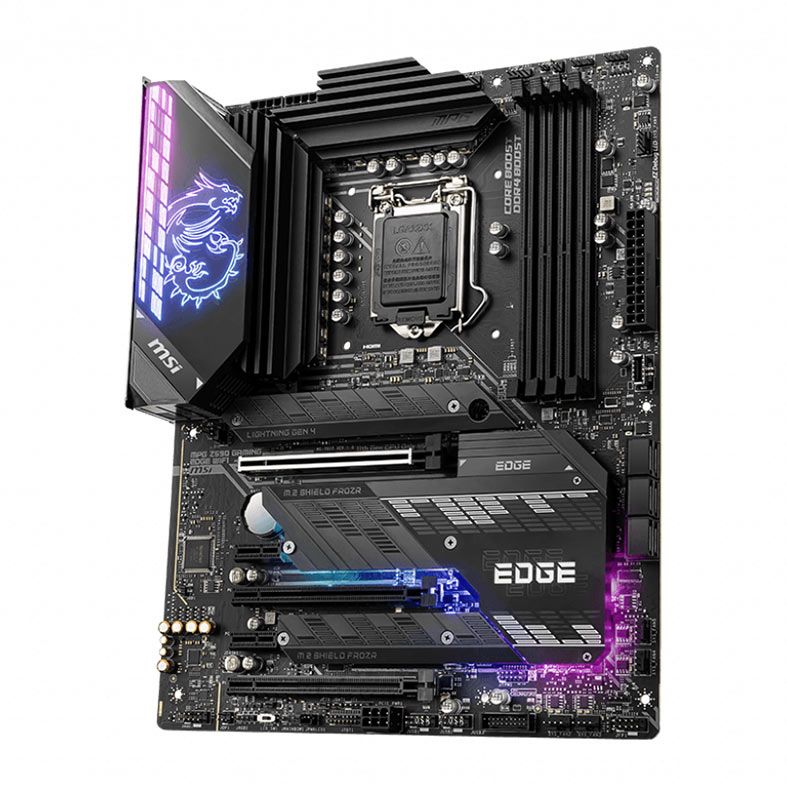 Placa Mae MSI MPG Z590 Gaming Edge WIFI, DDR4, Socket LGA1200, ATX, Chipset Intel Z590, MPG Z590 GAMNG EDGE WIFI