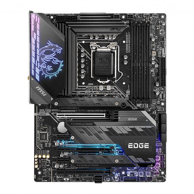Placa Mae MSI MPG Z590 Gaming Edge WIFI, DDR4, Socket LGA1200, ATX, Chipset Intel Z590, MPG Z590 GAMNG EDGE WIFI