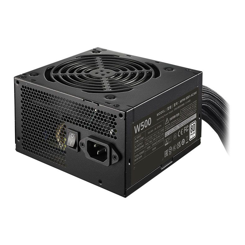 Fonte Cooler Master Elite Nex W500, Full Range, 500W, 80 Plus, Preto, MPW-5001-ACAW-BB1