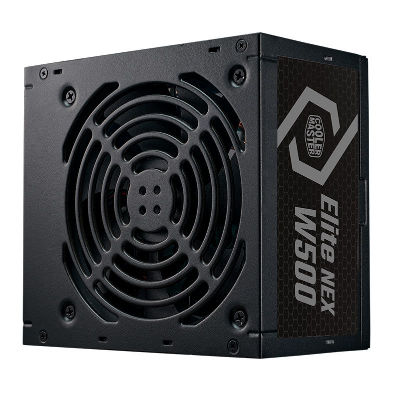 Fonte Cooler Master Elite Nex W500, Full Range, 500W, 80 Plus, Preto, MPW-5001-ACAW-BB1