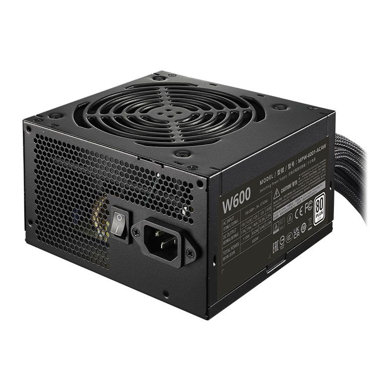 Fonte Cooler Master Elite Nex W600, Full Range, 600W, 80 Plus, Preto, MPW-6001-ACAW-BB1