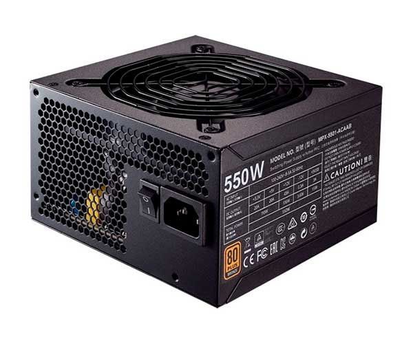 Fonte Cooler Master MWE 550 80 Plus Bronze, MPX-5501-ACAAB-WO