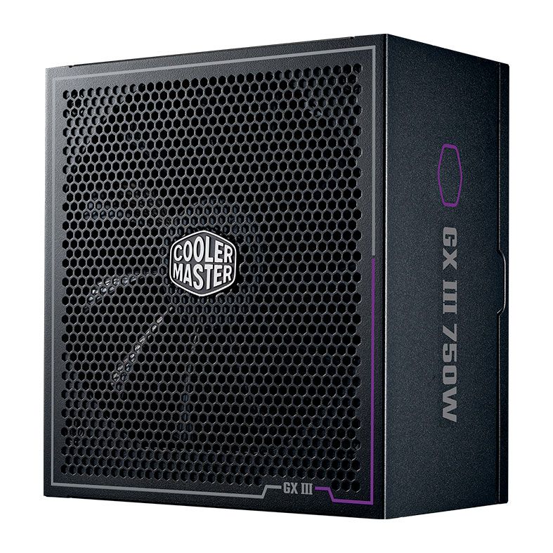 Fonte Cooler Master GX III 750 Gold, 750W, PCI-e 5.0, Full Modular, 80 Plus Gold, Preto, MPX-7503-AFAG-BBR