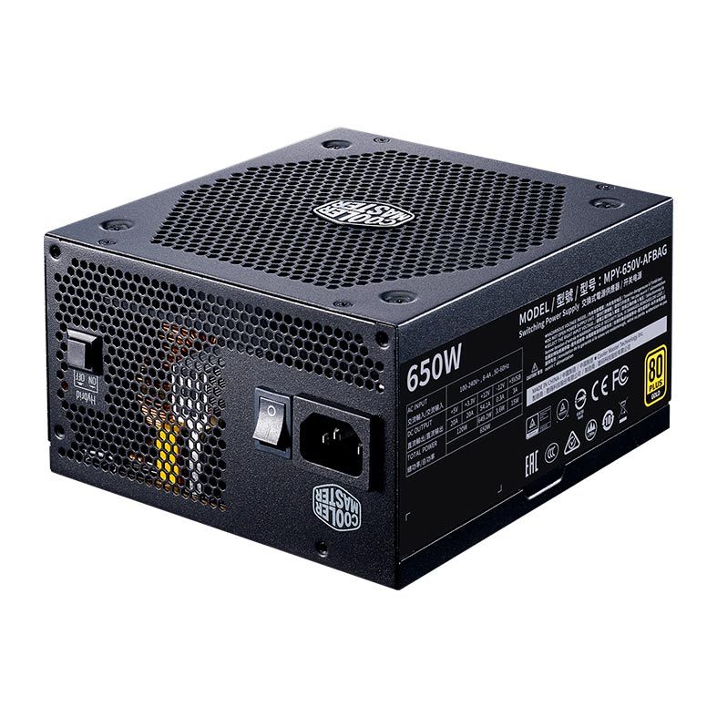 Fonte Cooler Master V650 Gold V2 Full-Modular 80 Plus Gold, MPY-650V-AFBAG-WO