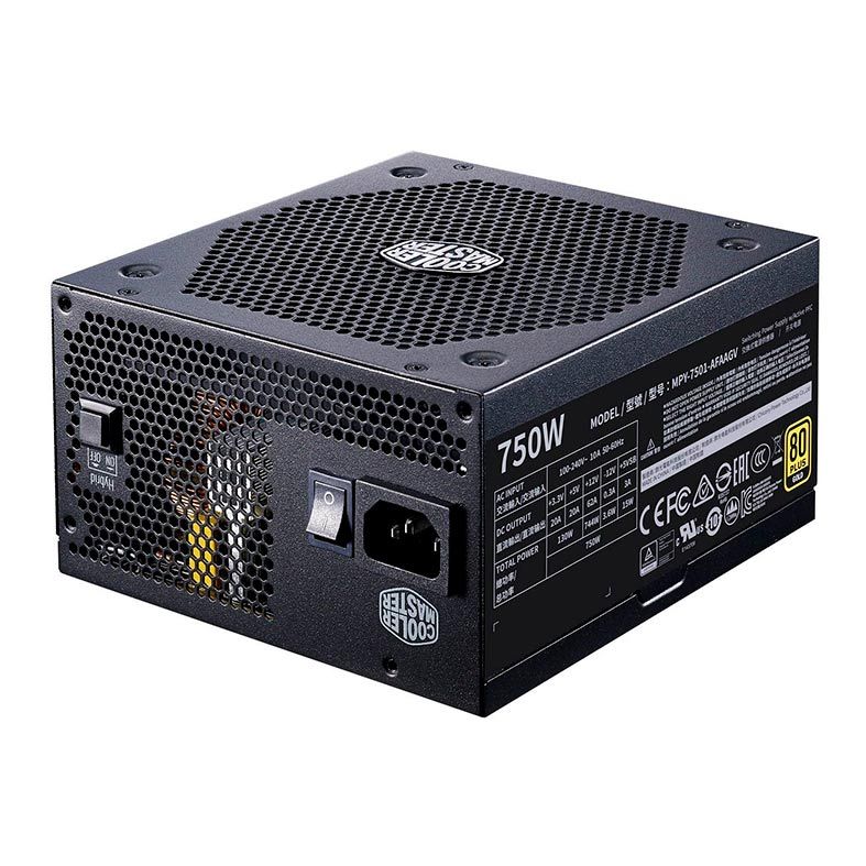 Fonte Cooler Master V750 Gold 80 Plus Full-Modular, MPY-7501-AFAAGV-WO