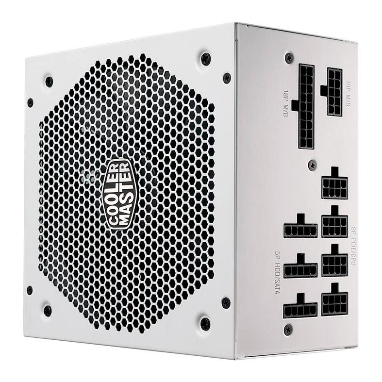 Fonte Cooler Master V850 Gold V2 White Edition Full-Modular 80 Plus Gold, MPY-850V-AGBAG-WO