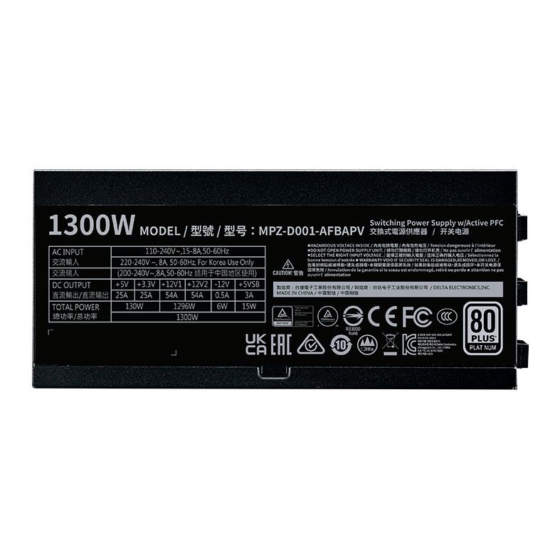 Fonte Cooler Master V1300 30th Anniversary Edition, 1300W, Full-Modular, 80 Plus Platinum, MPZ-D001-AFBAPV-WW