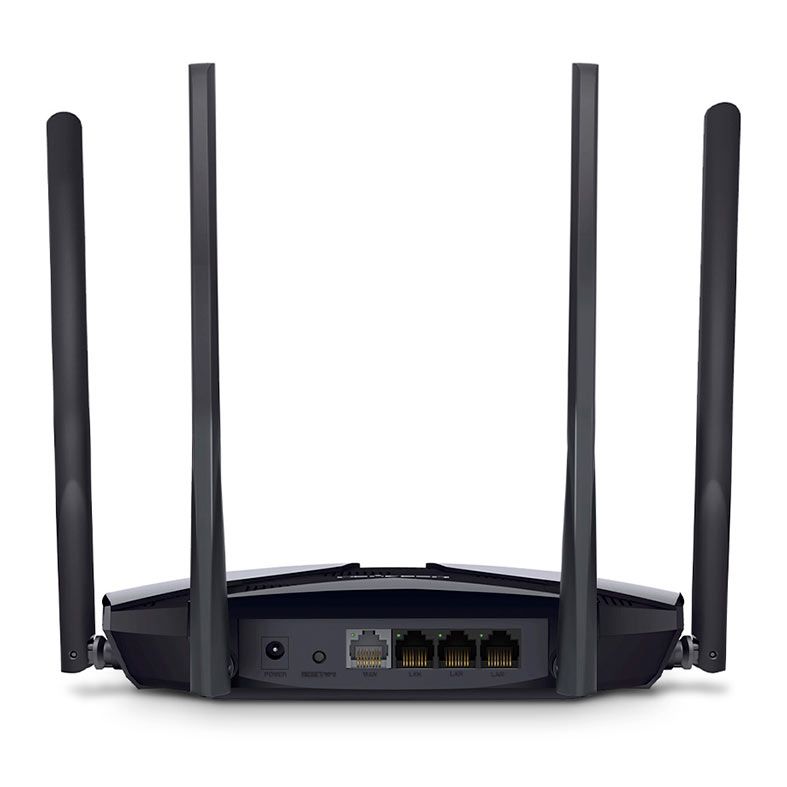 Roteador Mercusys MR70X, Wireless Dual Band, 4 Antenas, Preto, MR70X-V2.0