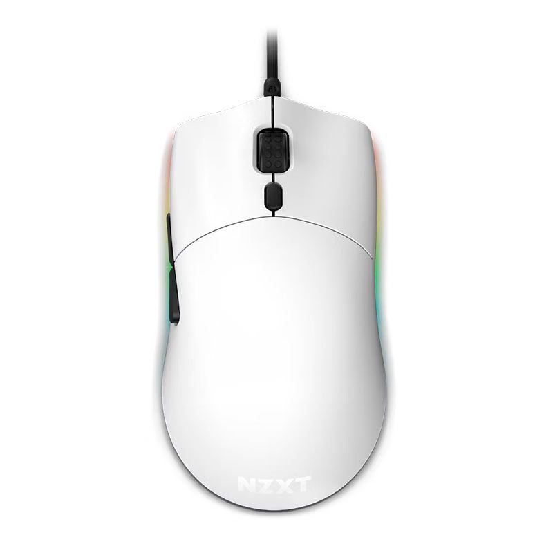 Mouse Gamer NZXT Lift, RGB, 16000DPI, 6 Botoes, Branco, MS-1WRAX-WM