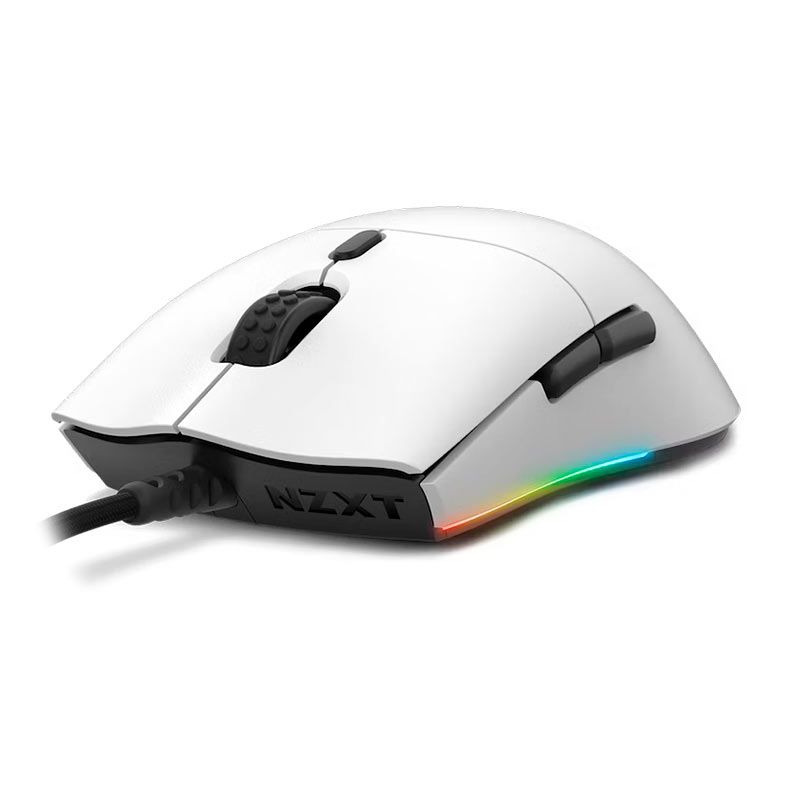 Mouse Gamer NZXT Lift, RGB, 16000DPI, 6 Botoes, Branco, MS-1WRAX-WM