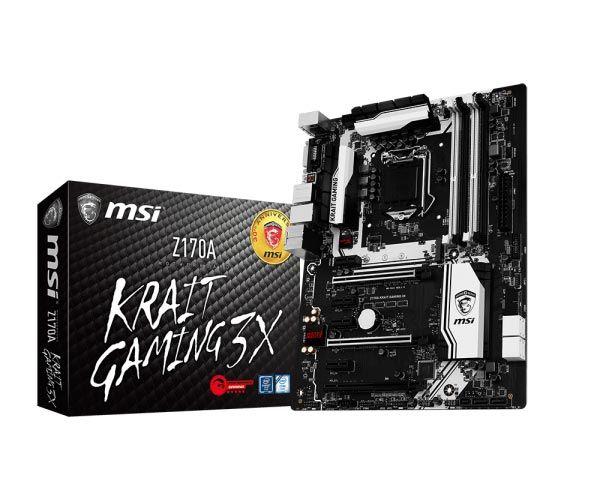 Placa Mãe MSI Z170A Krait Gaming 3X, DDR4 Chipset Z170, Socket 1151