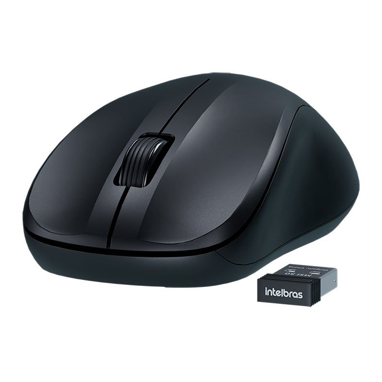 Mouse Intelbras MSI 50, 1200DPI, Wireless, 3 Botoes, Preto, MSI50