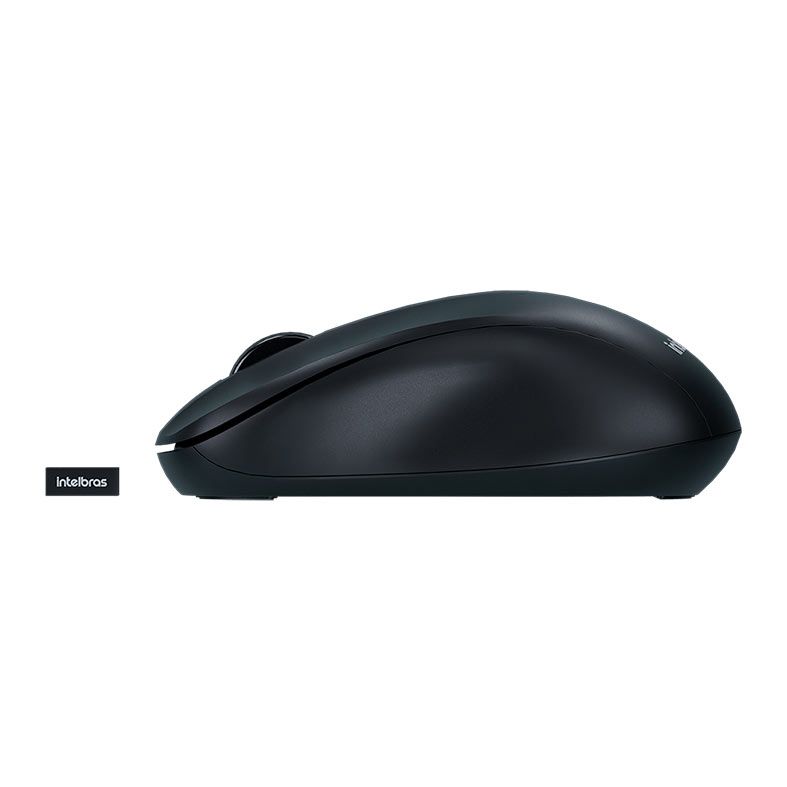Mouse Wireless Intelbras MSI 55, 1600DPI, Preto, MSI55-PRETO