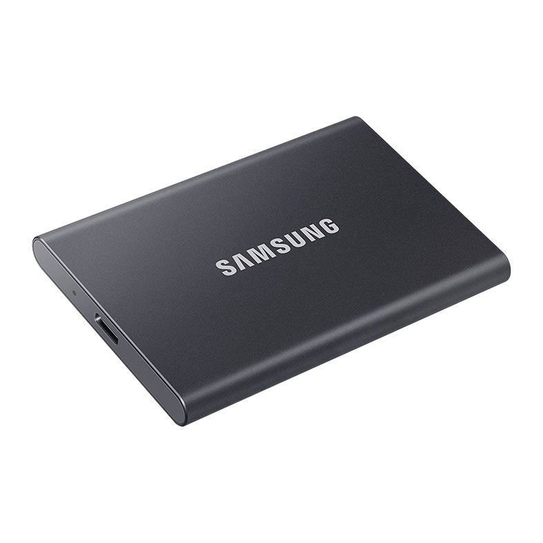 SSD Externo Samsung T7, 1TB, USB 3.2, Cinza, MU-PC1T0T-WW