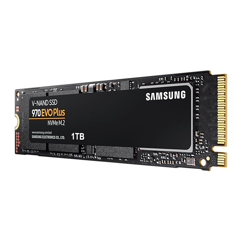 SSD Samsung 970 EVO Plus, 1TB, M.2 2280, PCIe NVMe, Leitura 3500 MB/s, Gravacao 3.300 MB/s, MZ-V7S1T0