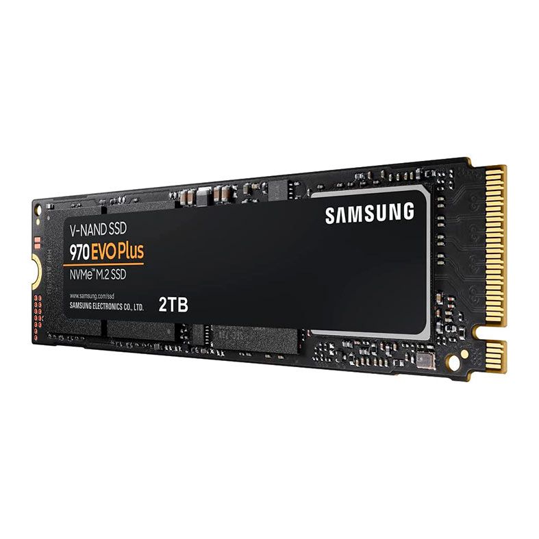 SSD Samsung 970 EVO Plus, 2TB, M.2 2280, PCIe NVMe, Leitura 3500 MB/s, Gravacao 3300 MB/s, MZ-V7S2T0B/AM