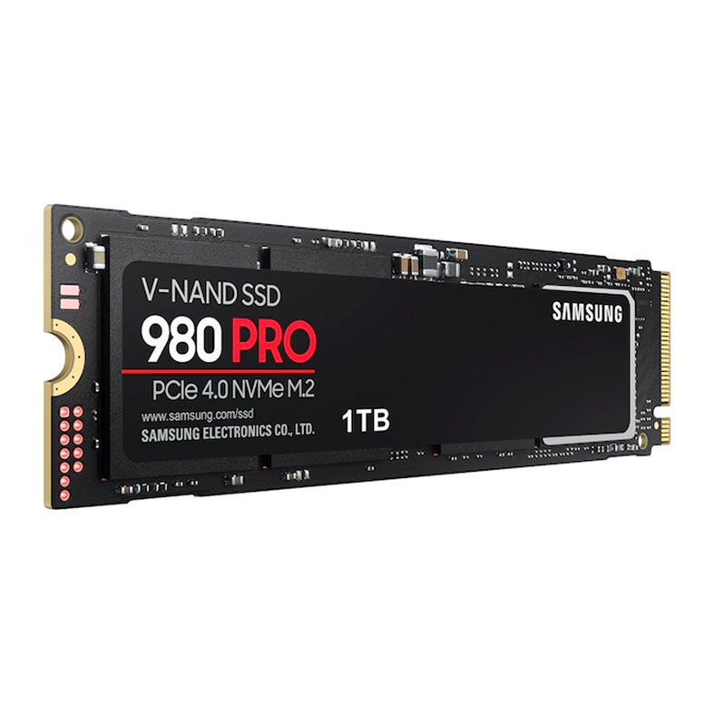 SSD Samsung 980 PRO, 1TB, M.2 2280, PCIe NVMe, Leitura 7000 MB/s, Gravacao 5000 MB/s, MZ-V8P1T0