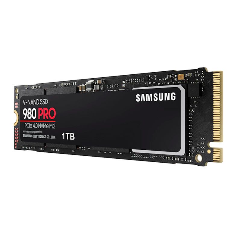 SSD Samsung 980 PRO, 1TB, M.2 2280, PCIe NVMe, Leitura 7000 MB/s, Gravacao 5000 MB/s, MZ-V8P1T0
