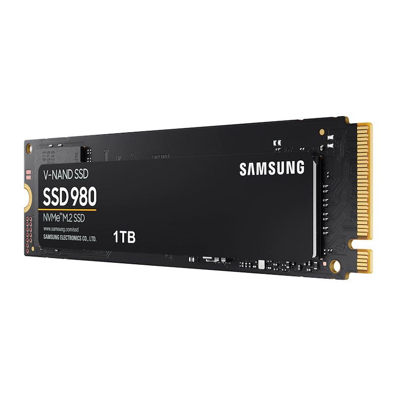 SSD Samsung 980, 1TB, M.2 2280, PCIe NVMe, Leitura 3500 MB/s, Gravacao 3000MB/s, MZ-V8V1T0