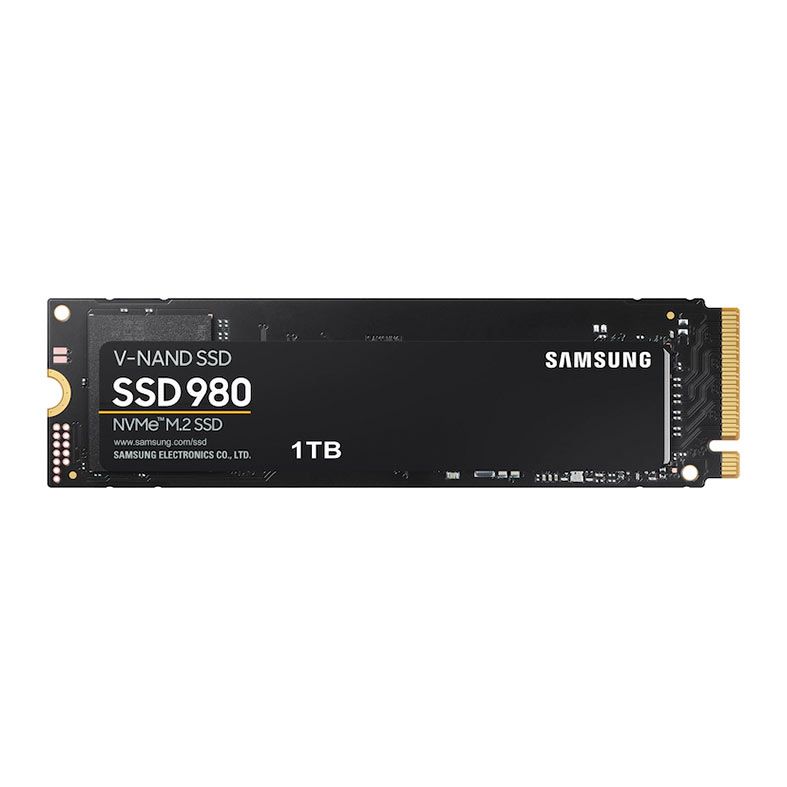 SSD Samsung 980, 1TB, M.2 2280, PCIe NVMe, Leitura 3500 MB/s, Gravacao 3000MB/s, MZ-V8V1T0